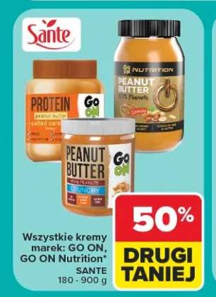 Masło orzechowe Sante Go On Crunchy +3 warianty