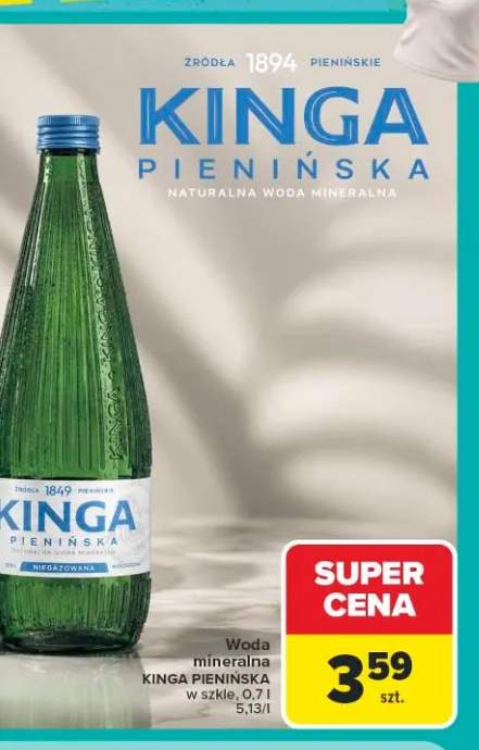Woda mineralna Kinga Pienińska