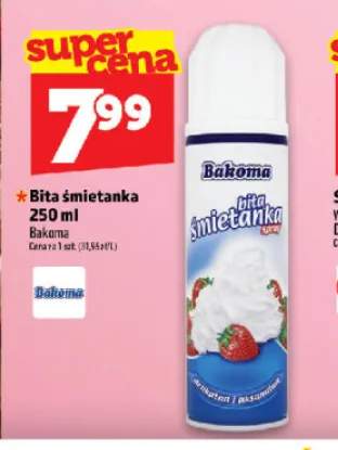 bita śmietana w sprayu