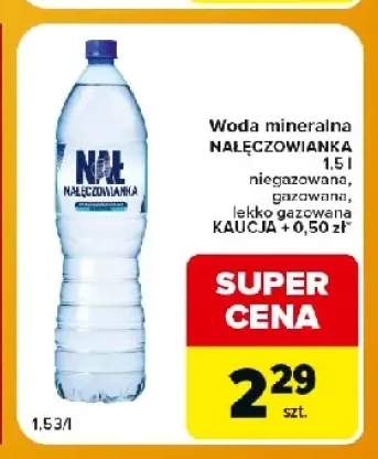 Woda mineralna Nałęczowianka lekko gazowana +2 warianty