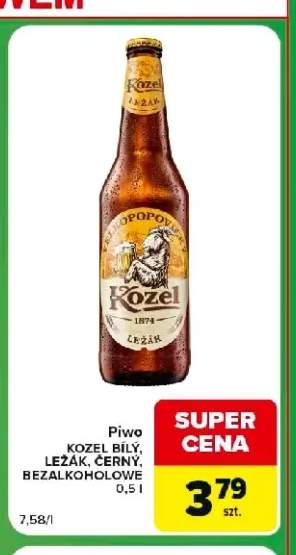 Piwo Kozel Ležák +3 warianty