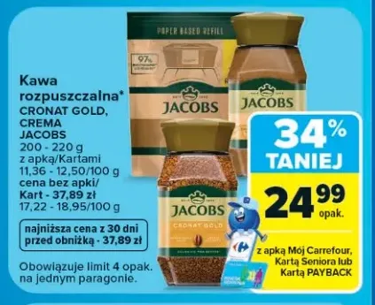 Kawa rozpuszczalna Jacobs Cronat Gold