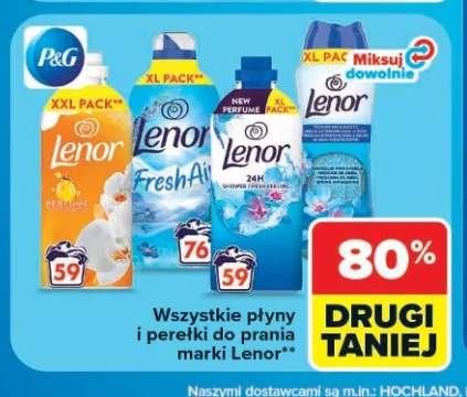 Płyny i perełki do prania marki Lenor +4 warianty