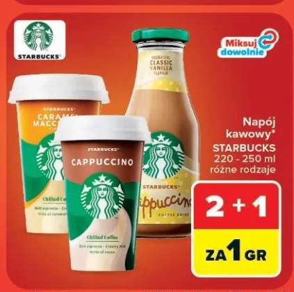 Napój kawowy Starbucks Caramel Macchiato +1 wariant
