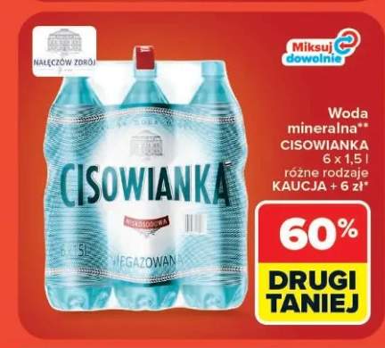 Woda mineralna Cisowianka niegazowana 6-pak