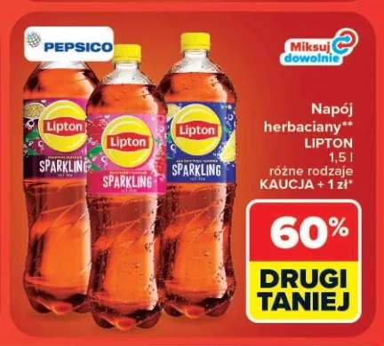 Napój herbaciany Lipton Ice Tea Sparkling Peach +2 warianty
