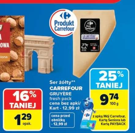 Ser żółty Carrefour Gruyère