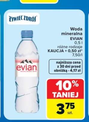 Woda mineralna Evian