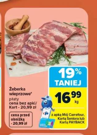 Żeberka wieprzowe płaty