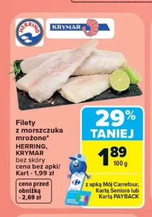 Filety z morszczuka mrożone bez skóry Herring Krymar