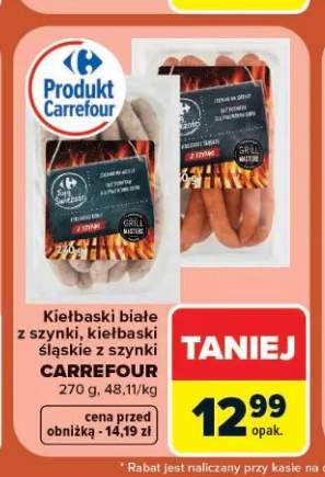 Kiełbaski białe z szynki Carrefour