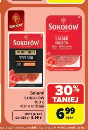 Salami z Dębicy Pepperoni Sokołów +1 wariant
