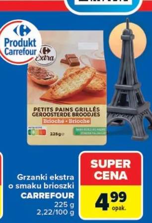 Grzanki ekstra o smaku brioszki Carrefour