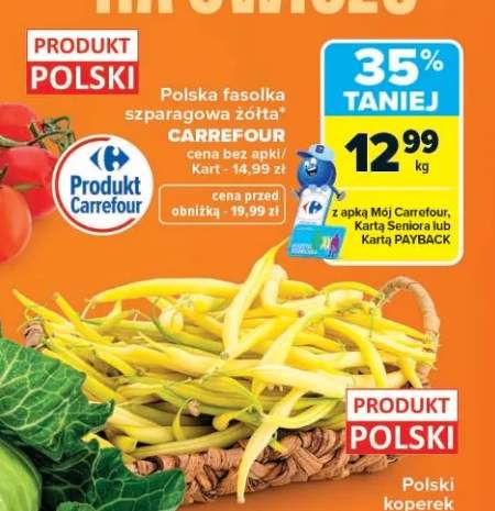 Fasolka szparagowa żółta Carrefour polska