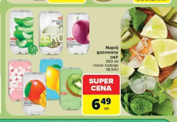 Napój gazowany OKF Sparkling Aloe +4 warianty