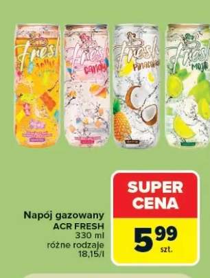 Napój gazowany ACR Fresh Candy +3 warianty