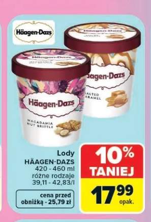 Lody Häagen-Dazs Macadamia Nut Brittle +1 wariant