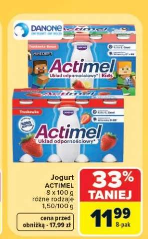 Jogurt pitny Danone Actimel Kids 8-pak