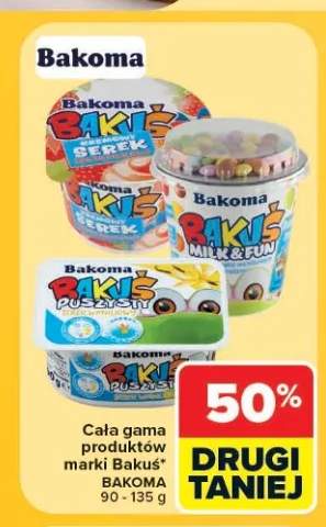 Serek homogenizowany Bakoma Bakuś +1 wariant