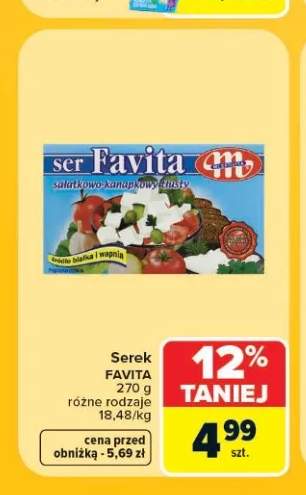 Serek sałatkowo-kanapkowy Favita tłusty