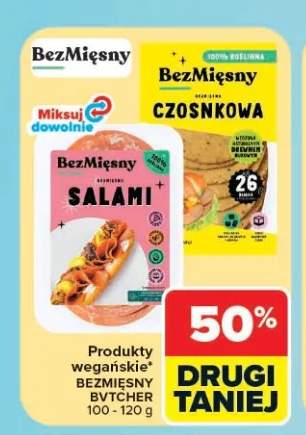 Wędlina wegańska czosnkowa BezMięsny Bvtcher +1 wariant