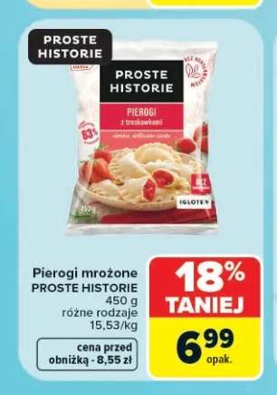Pierogi mrożone z truskawkami Proste Historie