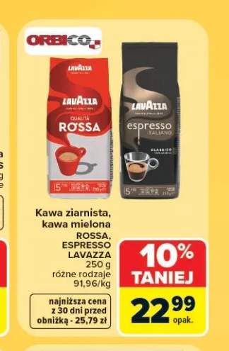 Kawa mielona Lavazza Qualità Rossa +1 wariant