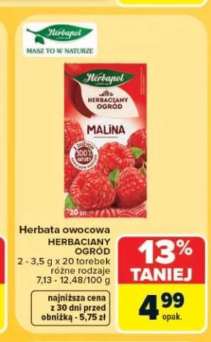 Herbata owocowa Herbapol Herbaciany Ogród Malina