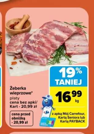 Żeberka wieprzowe płaty