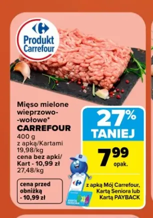 Mięso mielone wieprzowo-wołowe Carrefour