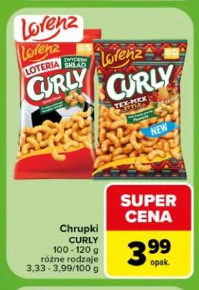 Chrupki orzechowe Curly Classic