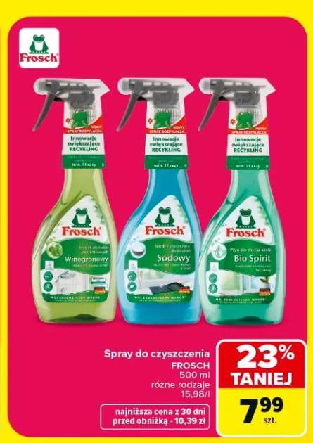 Środek czyszczący do kuchni Frosch Sodowy +2 warianty