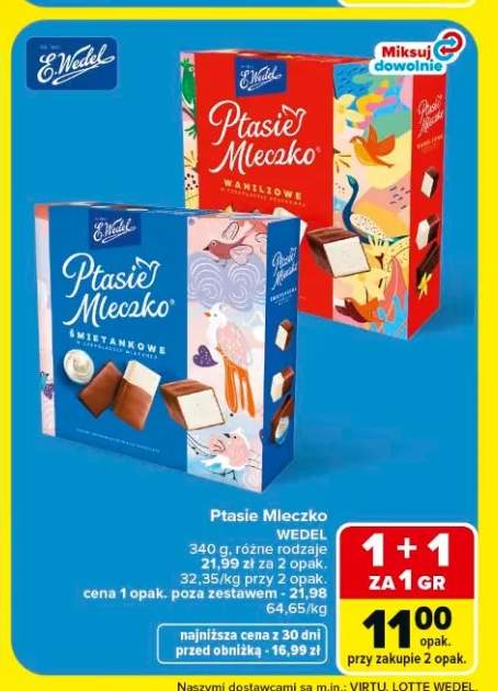 Ptasie Mleczko E.Wedel śmietankowe