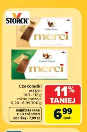 Czekoladki Merci Coffee & Cream +1 wariant