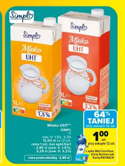 Mleko UHT Simpl 3,2%
