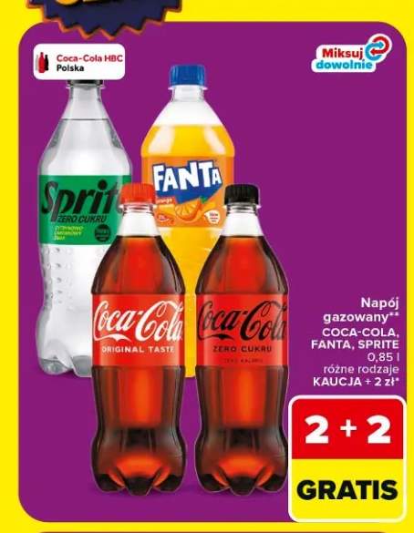 Napój gazowany Fanta Orange +3 warianty