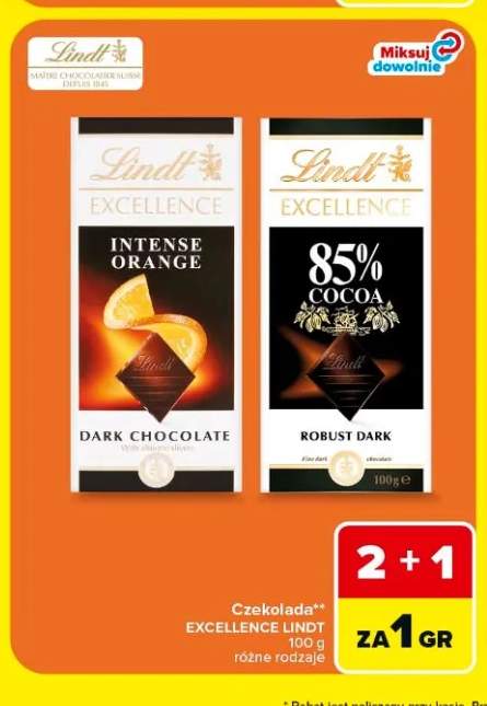 Czekolada Lindt Excellence 85% Cocoa +1 wariant