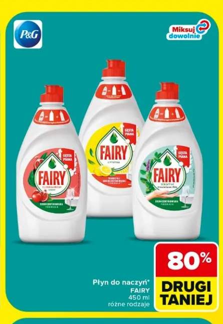 Płyn do naczyń Fairy Sensitive +2 warianty