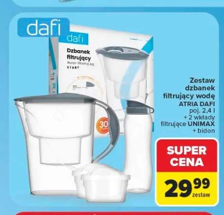 Zestaw dzbanek filtrujący wodę Atria Dafi
