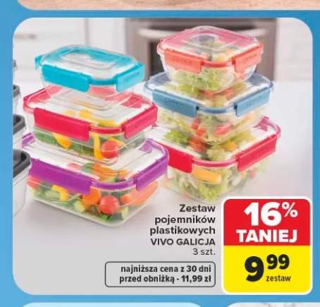 Zestaw pojemników plastikowych Vivo Galicja