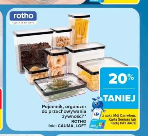 Pojemnik organizer do przechowywania żywności Rotho Loft
