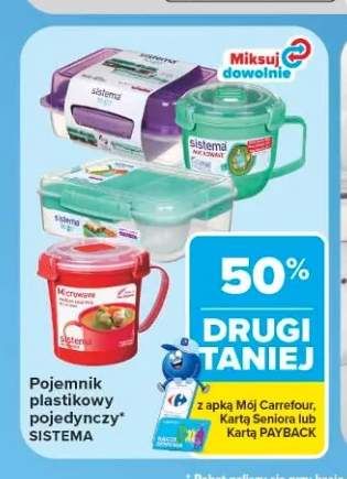 Pojemnik plastikowy pojedynczy Sistema