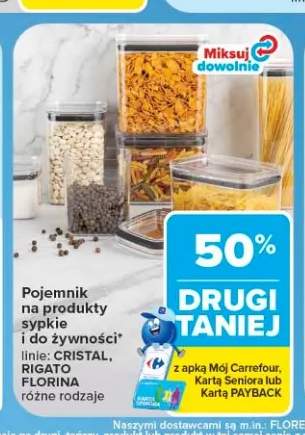 Pojemnik na produkty sypkie i do żywności Florina Cristal +1 wariant