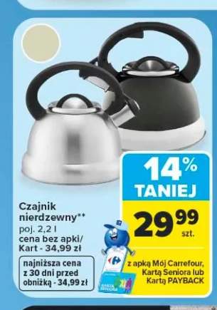 Czajnik nierdzewny 2,2 l