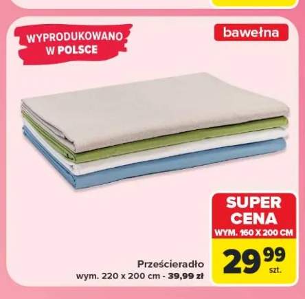Prześcieradło bawełniane TEX Home 160x200 cm