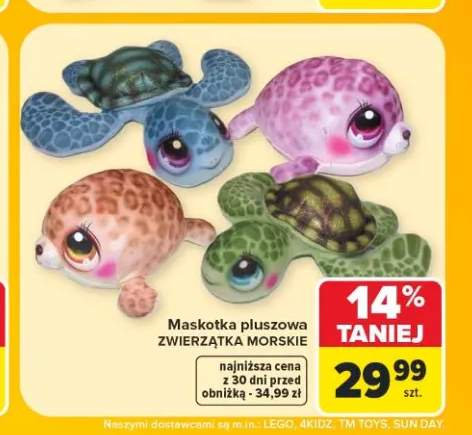 Maskotka pluszowa zwierzątka morskie