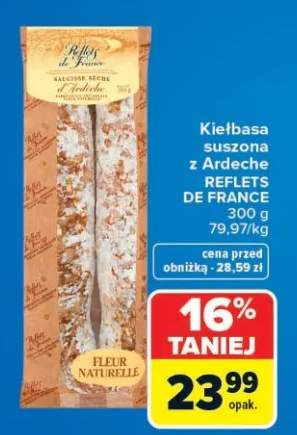 Kiełbasa suszona z Ardeche Saucisse sèche Reflets de France