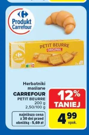 Herbatniki maślane Carrefour Petit Beurre