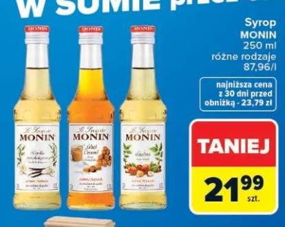 Syrop waniliowy Monin +1 wariant