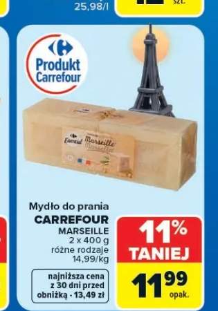 Mydło do prania Carrefour Marseille 2-pak